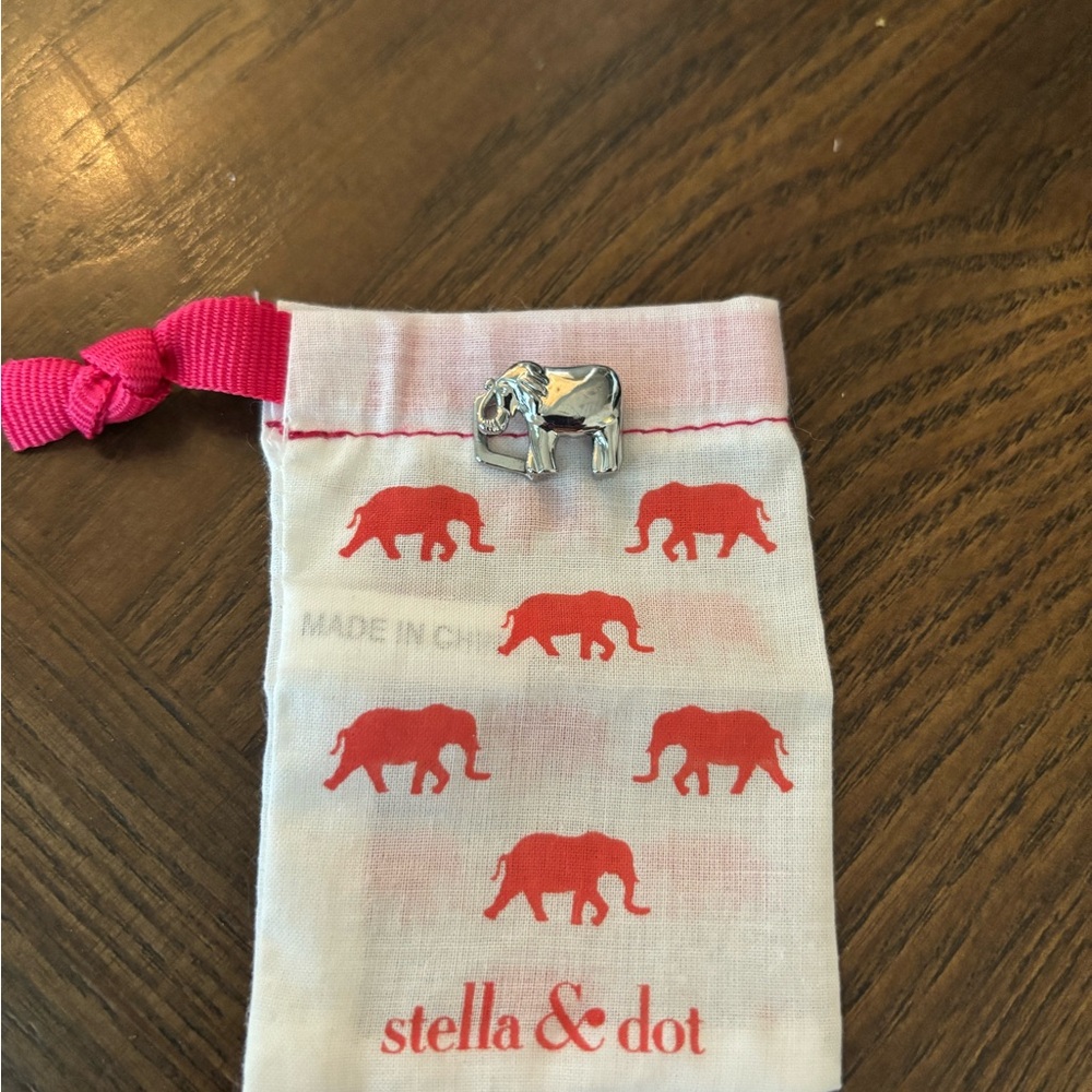 Stella & Dot Silver Elephant Charm